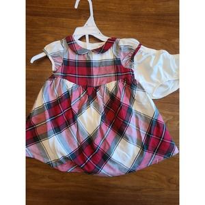 Holiday dress 9 month plaid Carter's